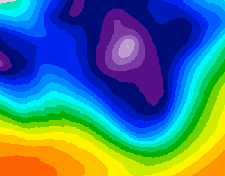 GDPS 500 millibar geopotential height 234 hour forecast chart for Canada based on 2025/12/08 1200Z data