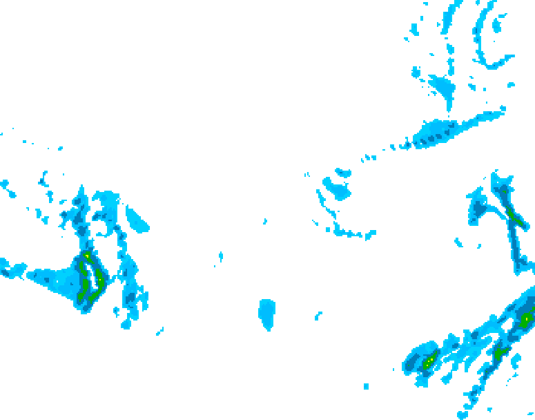 GDPS precipitation 024 hour forecast chart for Canada based on 2025/12/08 0000Z data