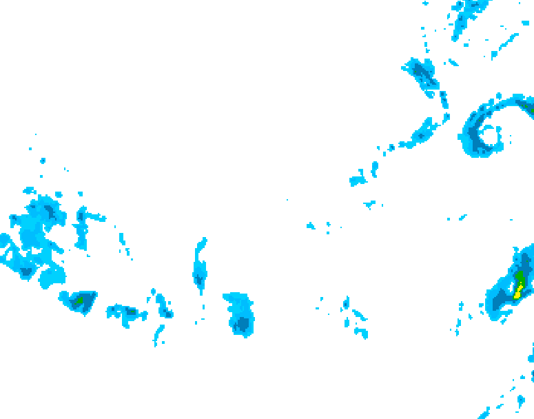 GDPS precipitation 042 hour forecast chart for Canada based on 2025/12/08 0000Z data