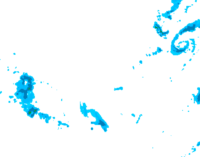 GDPS precipitation 048 hour forecast chart for Canada based on 2025/12/08 0000Z data