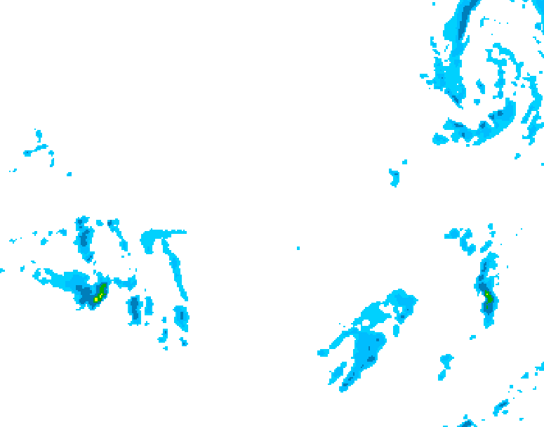 GDPS precipitation 066 hour forecast chart for Canada based on 2025/12/08 0000Z data