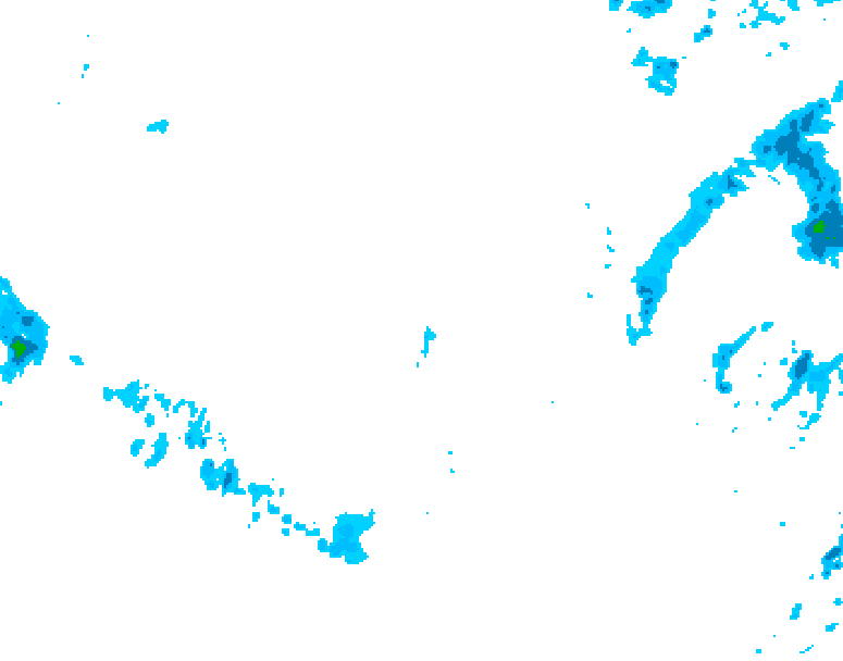 GDPS precipitation 108 hour forecast chart for Canada based on 2025/12/08 0000Z data