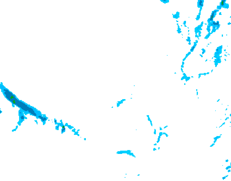 GDPS precipitation 132 hour forecast chart for Canada based on 2025/12/08 0000Z data