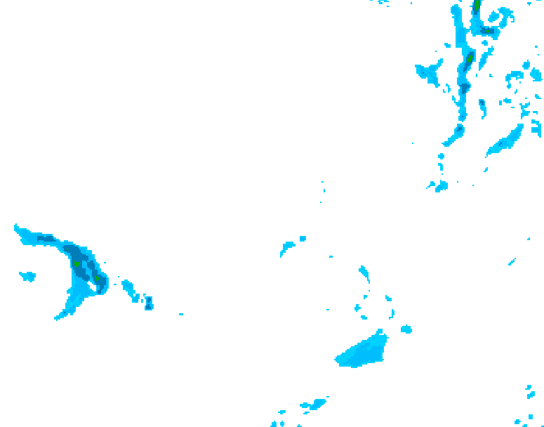 GDPS precipitation 138 hour forecast chart for Canada based on 2025/12/08 0000Z data