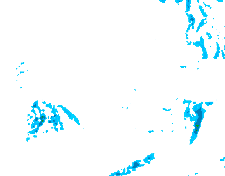 GDPS precipitation 150 hour forecast chart for Canada based on 2025/12/08 0000Z data
