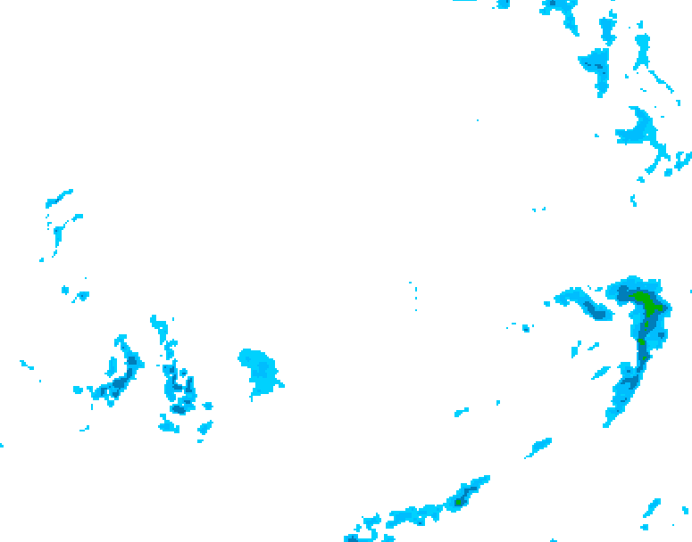 GDPS precipitation 156 hour forecast chart for Canada based on 2025/12/08 0000Z data