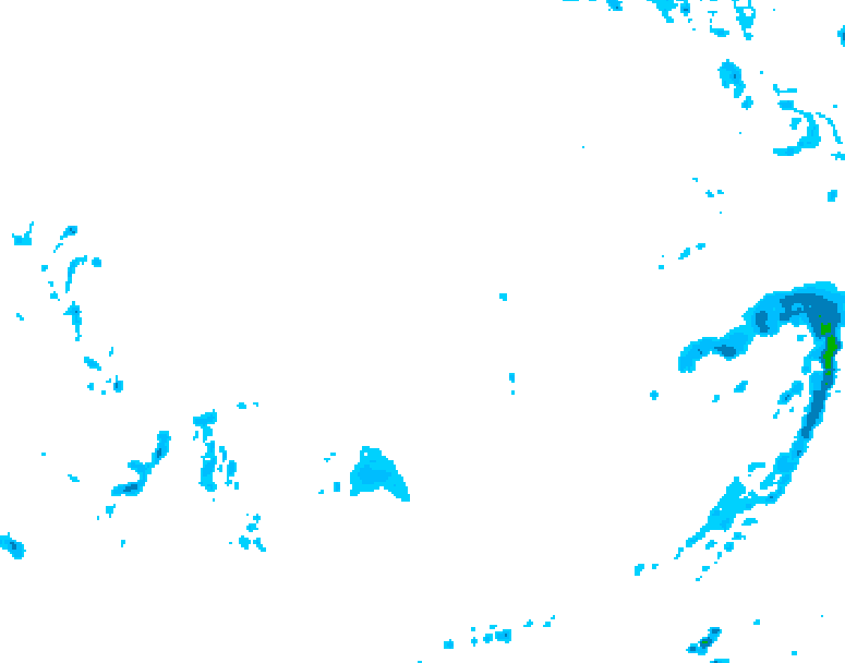 GDPS precipitation 162 hour forecast chart for Canada based on 2025/12/08 0000Z data