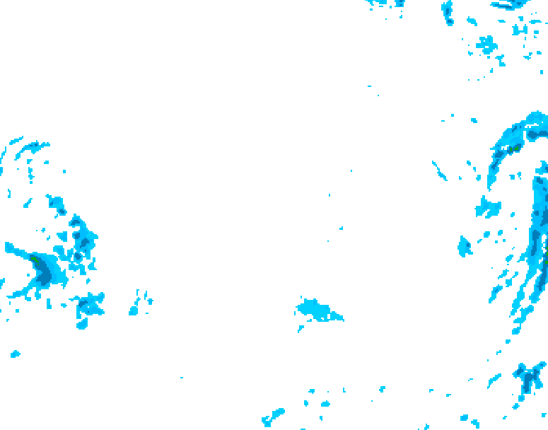 GDPS precipitation 174 hour forecast chart for Canada based on 2025/12/08 0000Z data