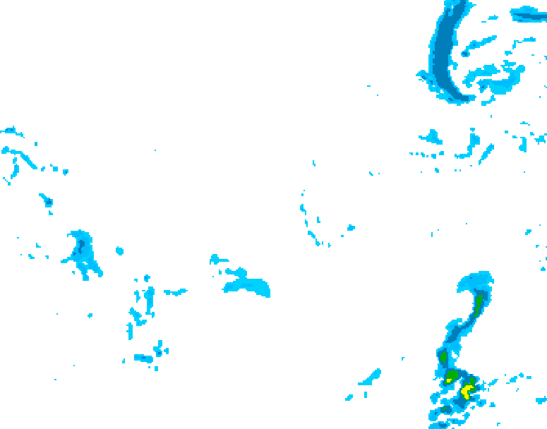 GDPS precipitation 210 hour forecast chart for Canada based on 2025/12/08 0000Z data
