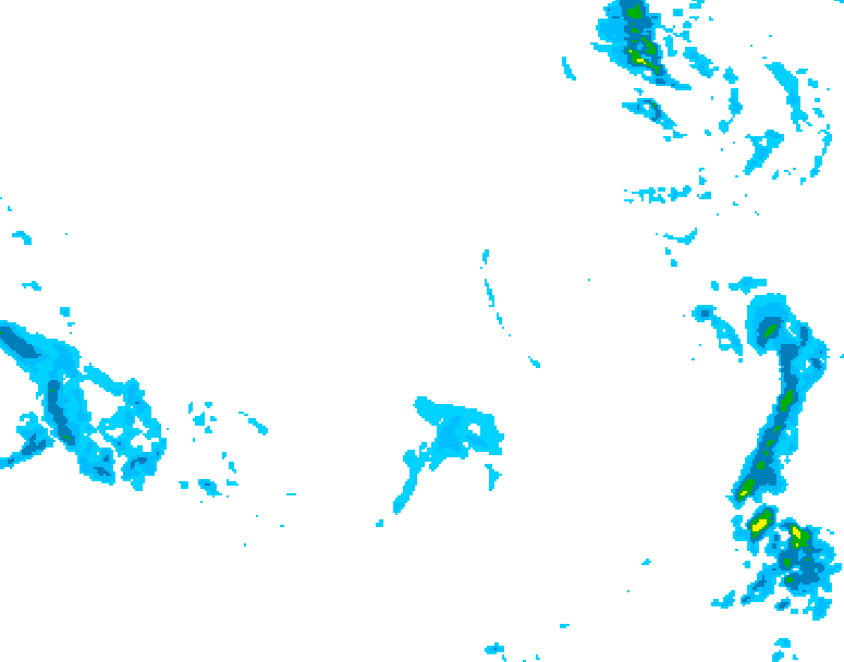 GDPS precipitation 222 hour forecast chart for Canada based on 2025/12/08 0000Z data