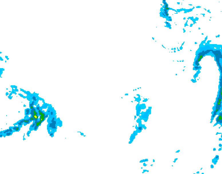 GDPS precipitation 234 hour forecast chart for Canada based on 2025/12/08 0000Z data