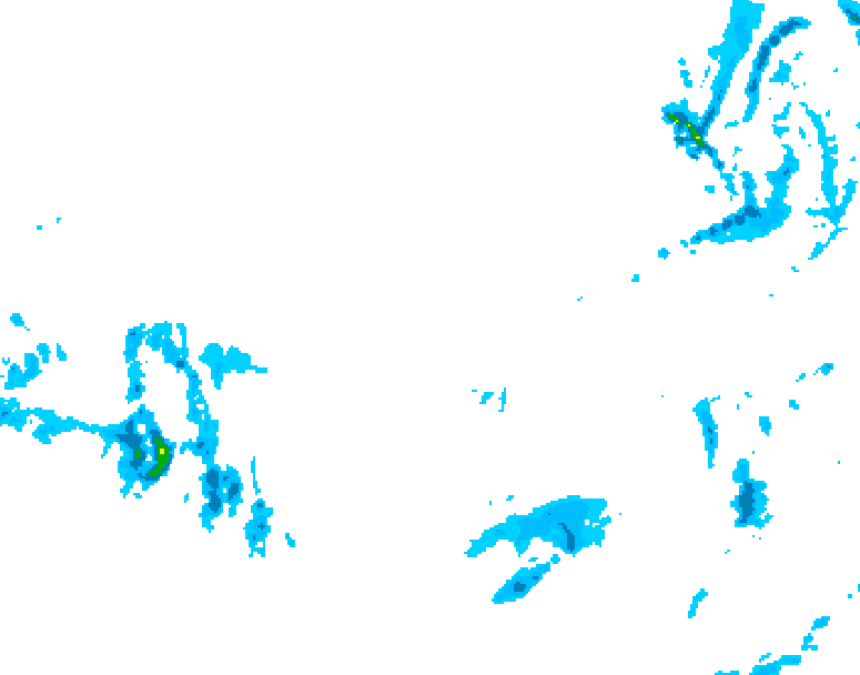 GDPS precipitation 048 hour forecast chart for Canada based on 2025/12/08 1200Z data