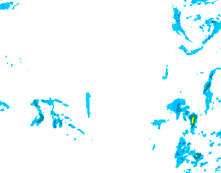 GDPS precipitation 066 hour forecast chart for Canada based on 2025/12/08 1200Z data