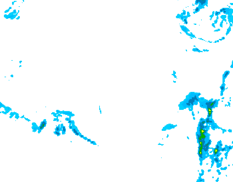 GDPS precipitation 072 hour forecast chart for Canada based on 2025/12/08 1200Z data