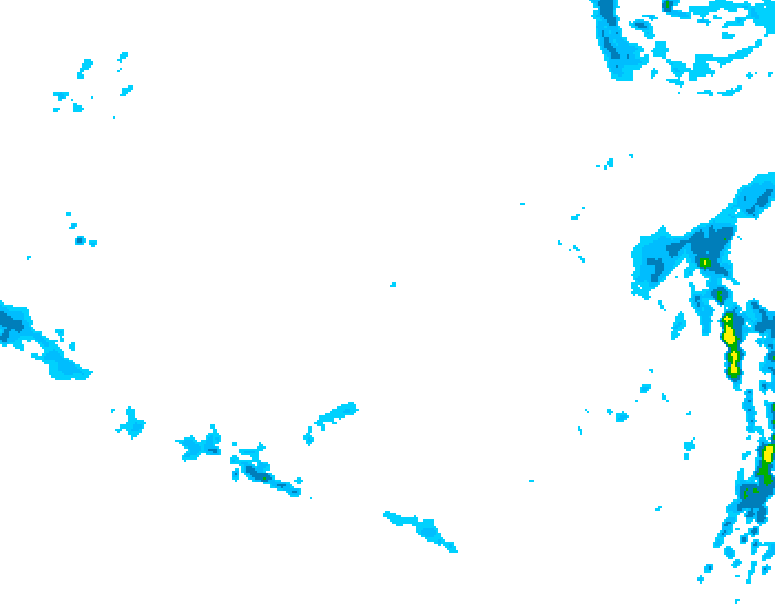 GDPS precipitation 084 hour forecast chart for Canada based on 2025/12/08 1200Z data