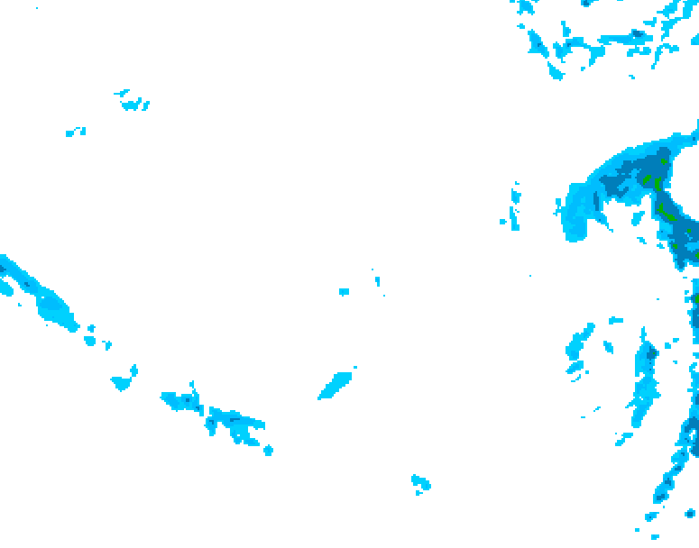 GDPS precipitation 090 hour forecast chart for Canada based on 2025/12/08 1200Z data