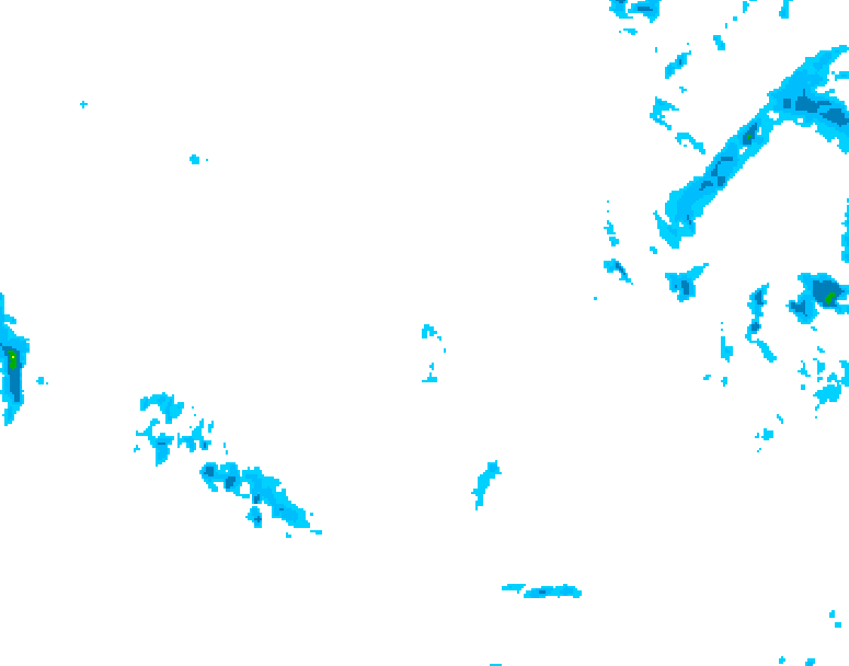 GDPS precipitation 102 hour forecast chart for Canada based on 2025/12/08 1200Z data