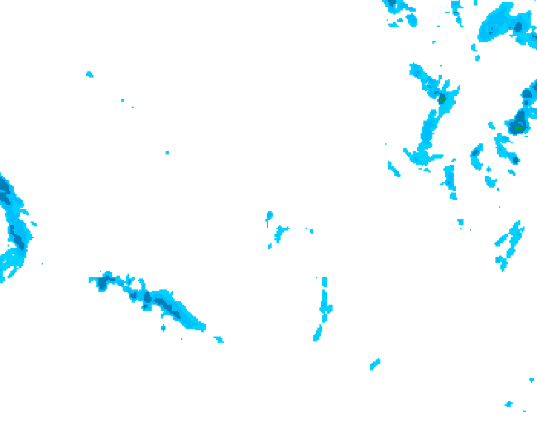 GDPS precipitation 108 hour forecast chart for Canada based on 2025/12/08 1200Z data