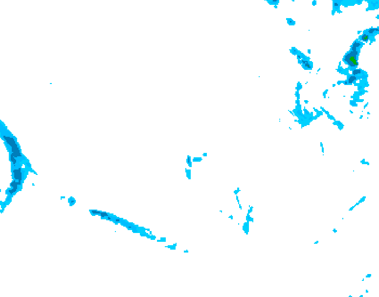 GDPS precipitation 114 hour forecast chart for Canada based on 2025/12/08 1200Z data