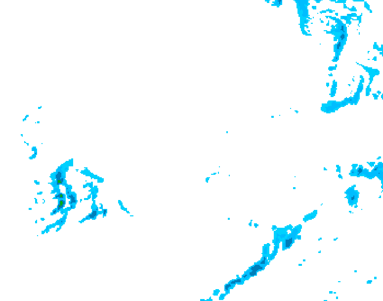 GDPS precipitation 138 hour forecast chart for Canada based on 2025/12/08 1200Z data