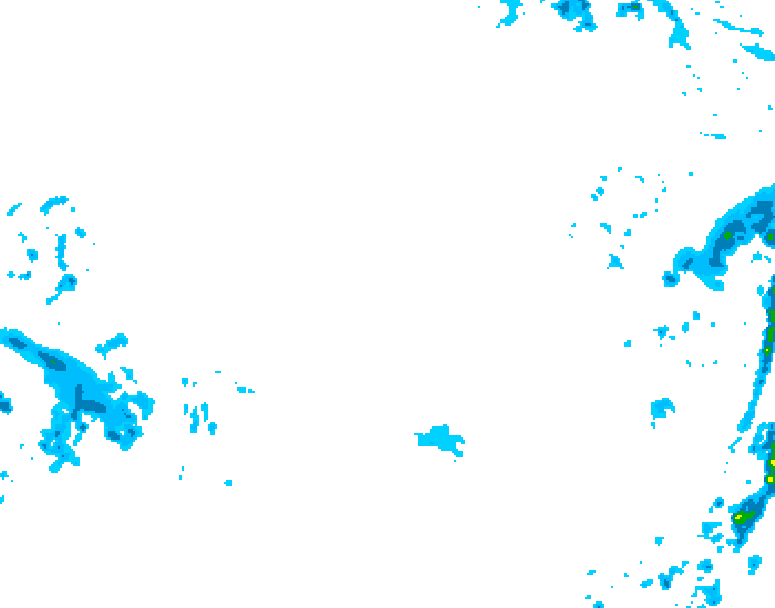 GDPS precipitation 162 hour forecast chart for Canada based on 2025/12/08 1200Z data