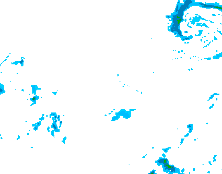 GDPS precipitation 198 hour forecast chart for Canada based on 2025/12/08 1200Z data