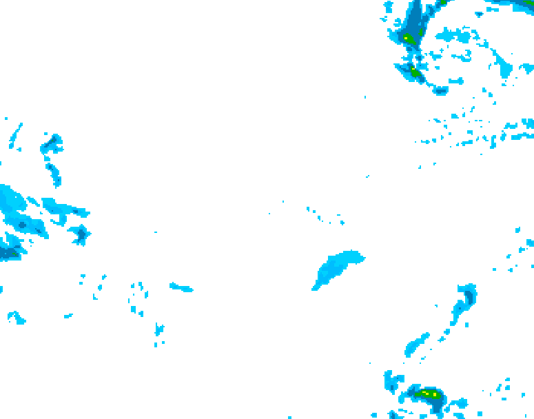 GDPS precipitation 204 hour forecast chart for Canada based on 2025/12/08 1200Z data