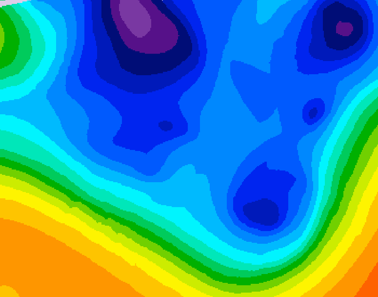 GDPS 500 millibar geopotential height 060 hour forecast chart for Canada based on 2025/12/09 0000Z data