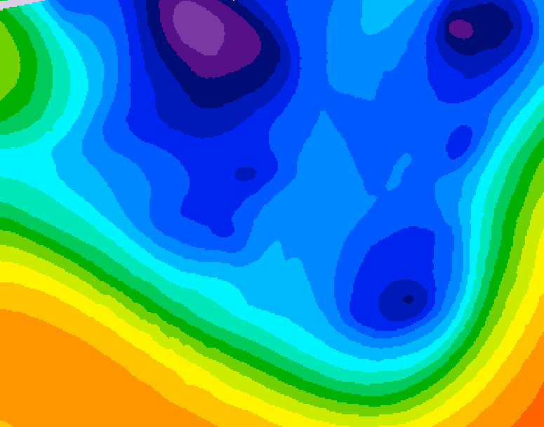 GDPS 500 millibar geopotential height 066 hour forecast chart for Canada based on 2025/12/09 0000Z data