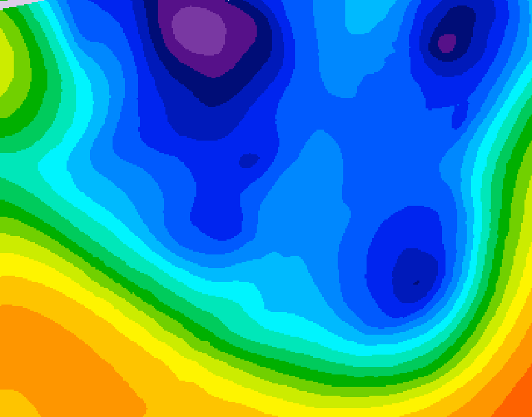 GDPS 500 millibar geopotential height 072 hour forecast chart for Canada based on 2025/12/09 0000Z data