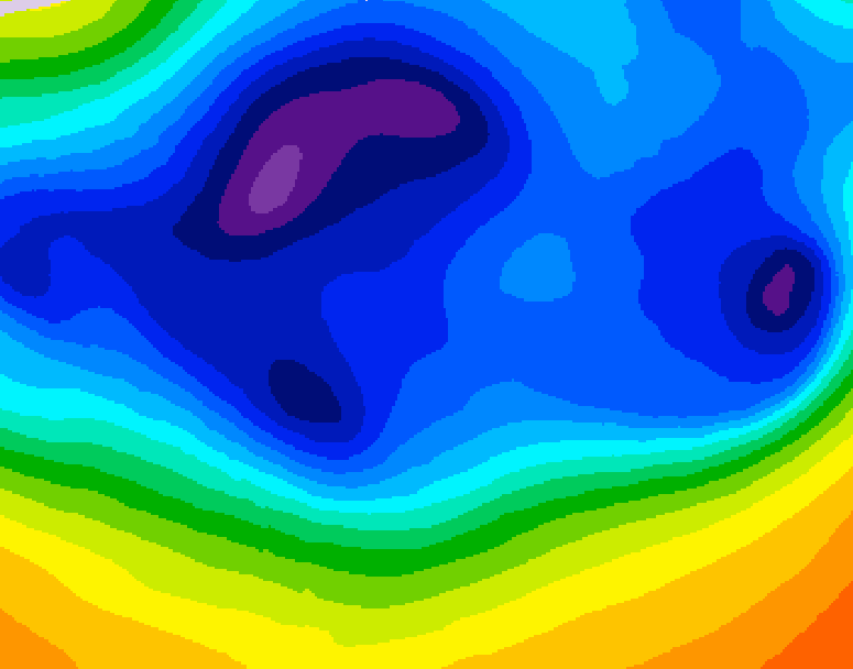GDPS 500 millibar geopotential height 156 hour forecast chart for Canada based on 2025/12/09 0000Z data