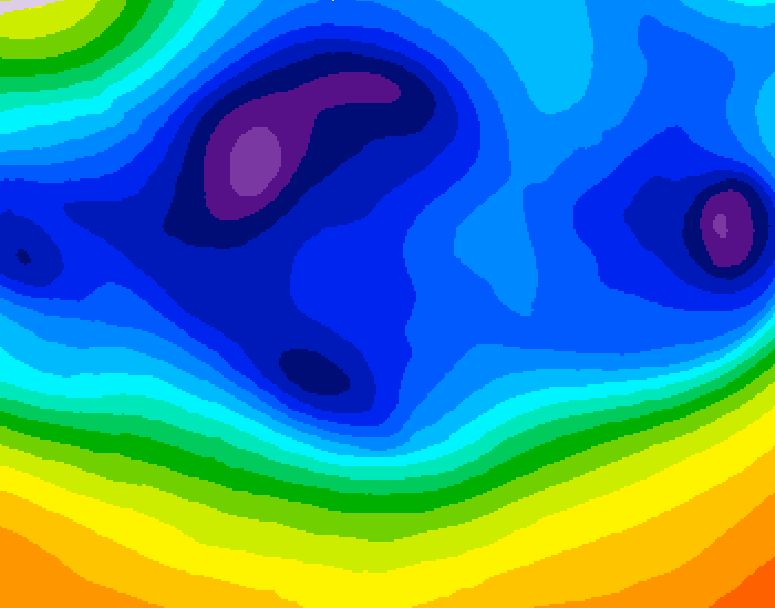 GDPS 500 millibar geopotential height 162 hour forecast chart for Canada based on 2025/12/09 0000Z data
