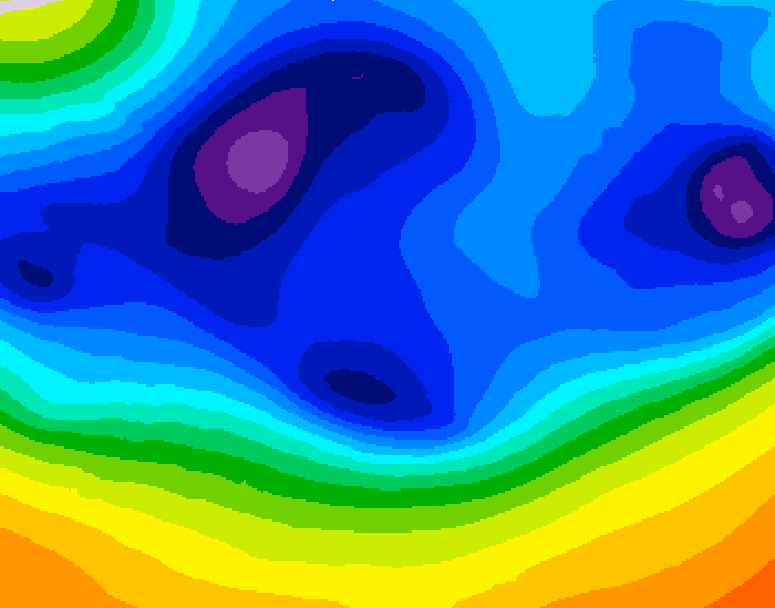 GDPS 500 millibar geopotential height 168 hour forecast chart for Canada based on 2025/12/09 0000Z data