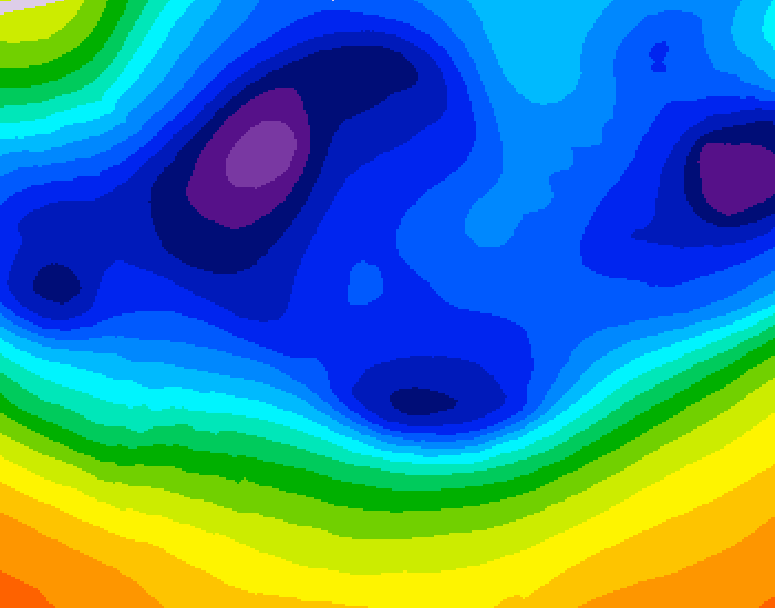 GDPS 500 millibar geopotential height 174 hour forecast chart for Canada based on 2025/12/09 0000Z data