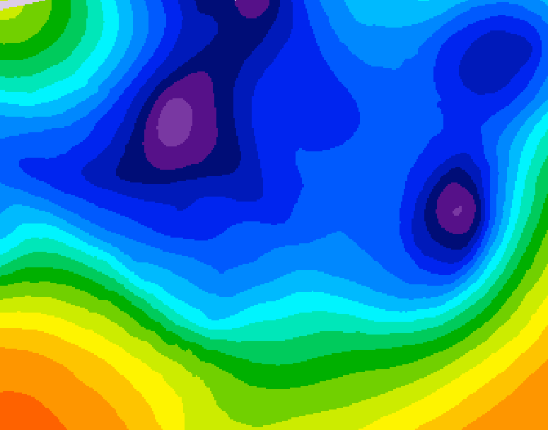 GDPS 500 millibar geopotential height 204 hour forecast chart for Canada based on 2025/12/09 0000Z data