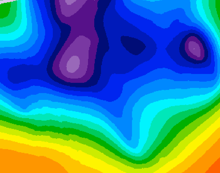 GDPS 500 millibar geopotential height 228 hour forecast chart for Canada based on 2025/12/09 0000Z data