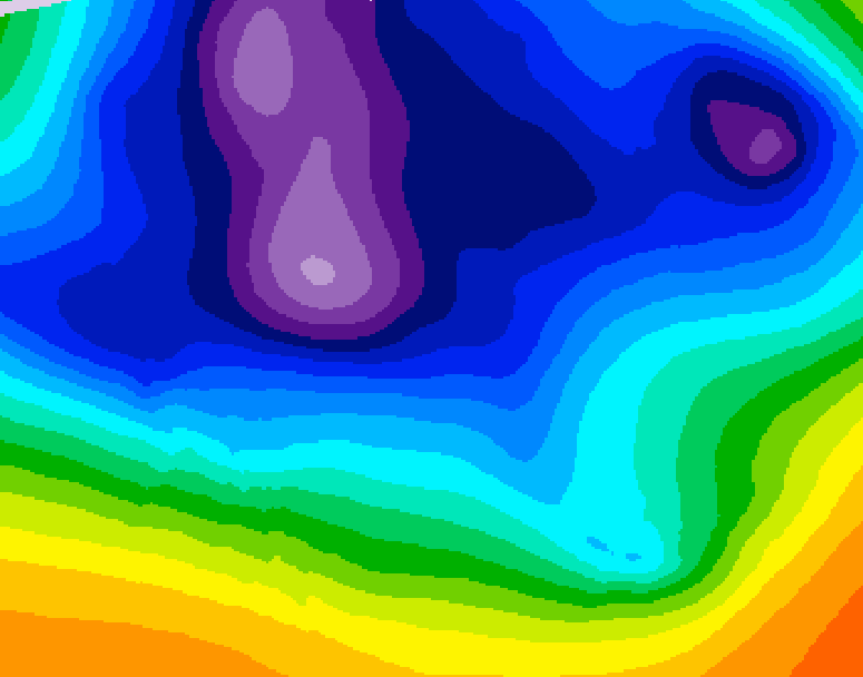 GDPS 500 millibar geopotential height 240 hour forecast chart for Canada based on 2025/12/09 0000Z data