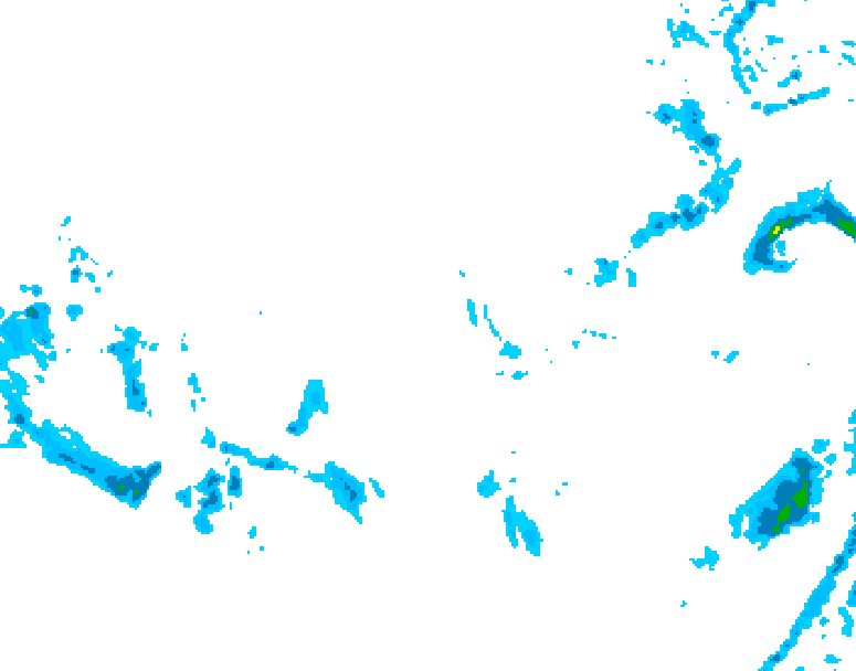 GDPS precipitation 012 hour forecast chart for Canada based on 2025/12/09 0000Z data