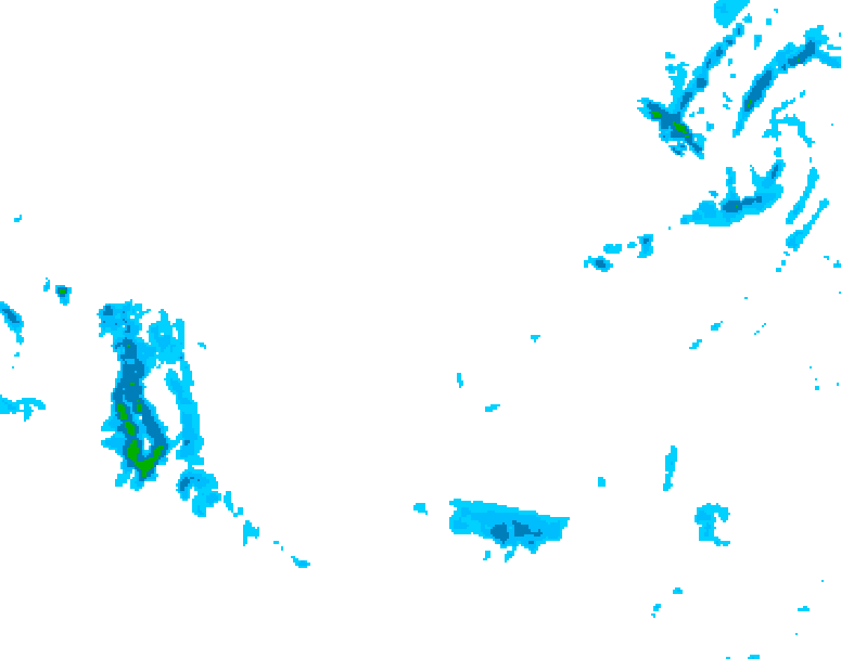 GDPS precipitation 030 hour forecast chart for Canada based on 2025/12/09 0000Z data