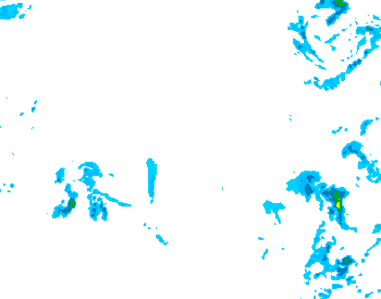 GDPS precipitation 054 hour forecast chart for Canada based on 2025/12/09 0000Z data