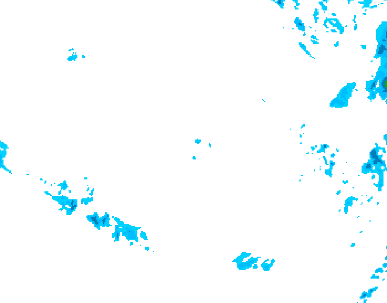 GDPS precipitation 084 hour forecast chart for Canada based on 2025/12/09 0000Z data