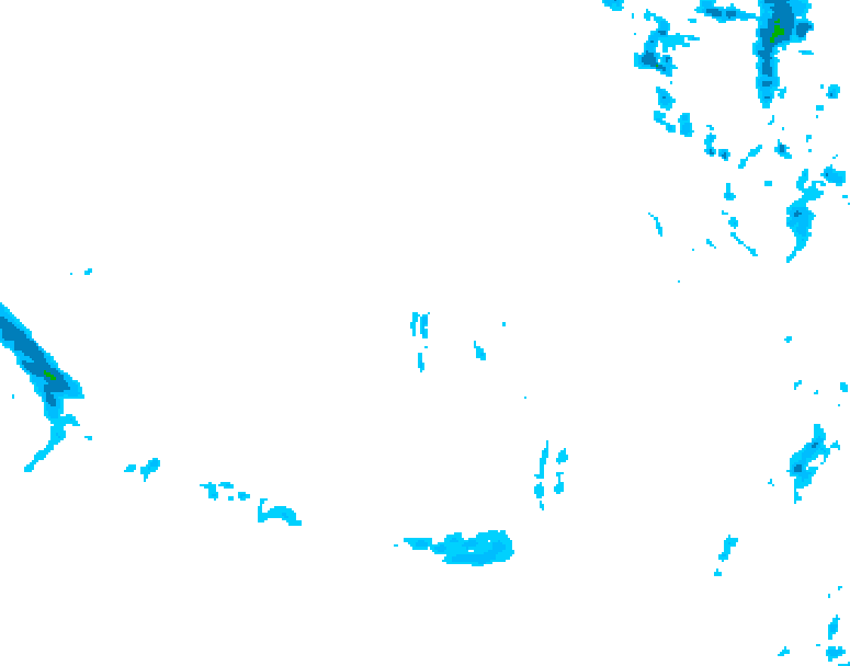 GDPS precipitation 108 hour forecast chart for Canada based on 2025/12/09 0000Z data