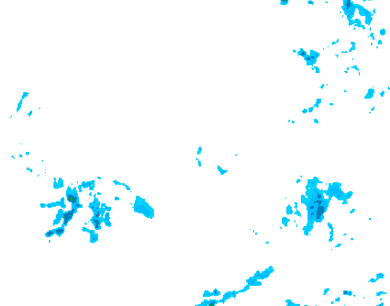GDPS precipitation 132 hour forecast chart for Canada based on 2025/12/09 0000Z data
