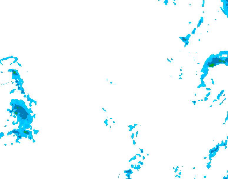 GDPS precipitation 156 hour forecast chart for Canada based on 2025/12/09 0000Z data