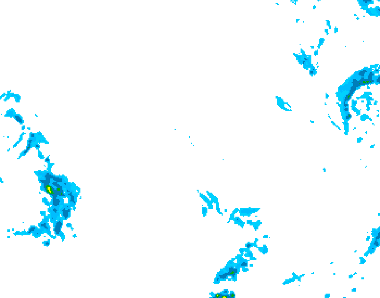 GDPS precipitation 162 hour forecast chart for Canada based on 2025/12/09 0000Z data