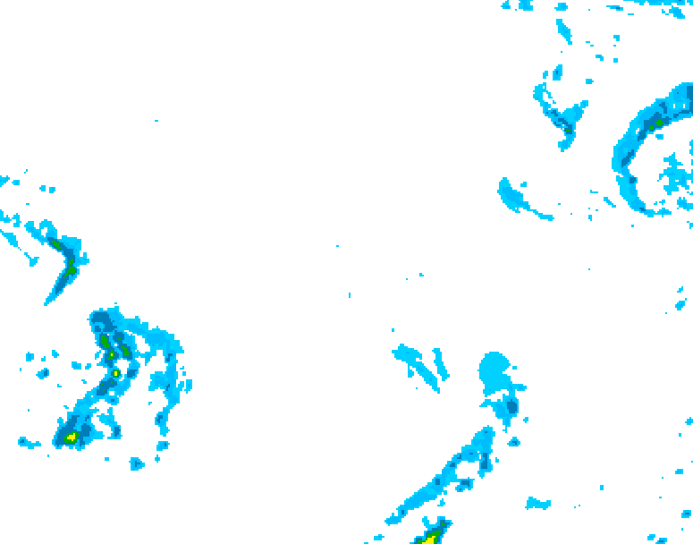 GDPS precipitation 168 hour forecast chart for Canada based on 2025/12/09 0000Z data