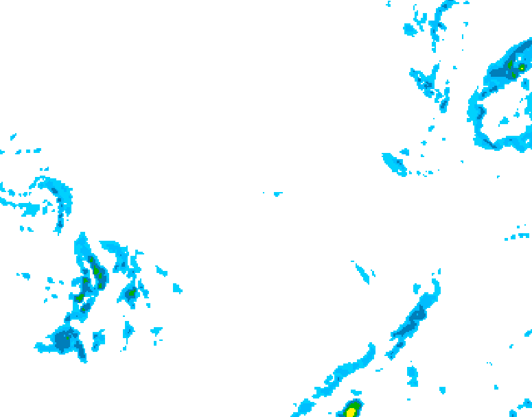 GDPS precipitation 174 hour forecast chart for Canada based on 2025/12/09 0000Z data
