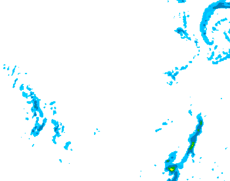 GDPS precipitation 186 hour forecast chart for Canada based on 2025/12/09 0000Z data