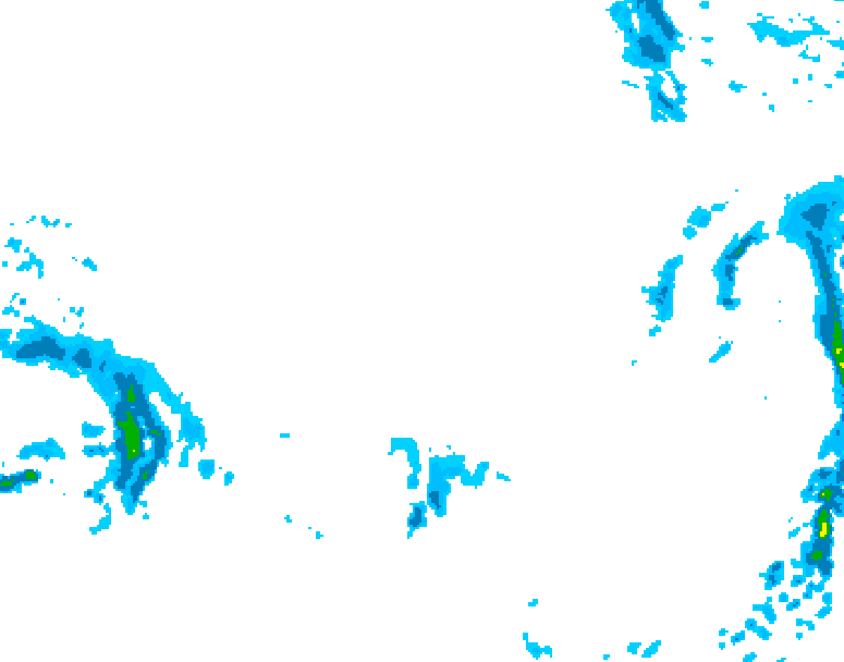 GDPS precipitation 210 hour forecast chart for Canada based on 2025/12/09 0000Z data
