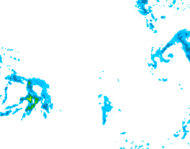 GDPS precipitation 216 hour forecast chart for Canada based on 2025/12/09 0000Z data